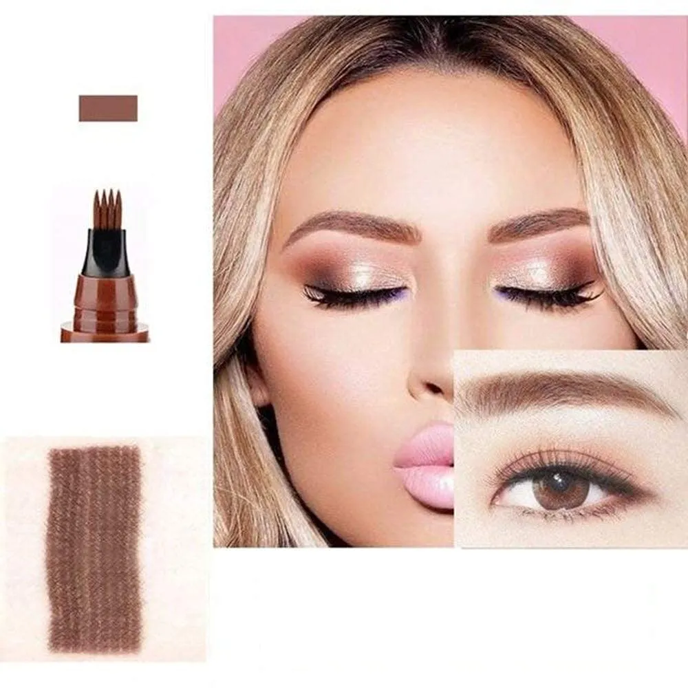 Tip - Long Lasting Eyebrow Pencil - Smart and Cool Stuff (03 Red Brown) BOGO waste lady commercialization ninety roost planetary - Waterproof Micro blading Eyebrow Pen with Fork 