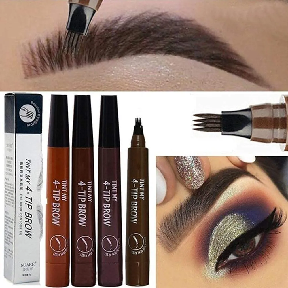 Tip - Long Lasting Eyebrow Pencil - Smart and Cool Stuff (03 Red Brown) BOGO waste lady commercialization ninety roost planetary - Waterproof Micro blading Eyebrow Pen with Fork 