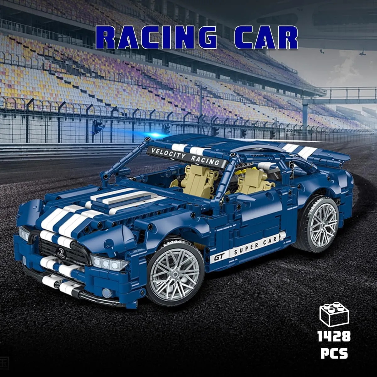 to Build -Technic Set 1:14 Scale 1428 Pieces - Great Gift for Birthday or Easter WISEPLAY Model Car Building Kits for Adults fake influx - Collectible Models Car 