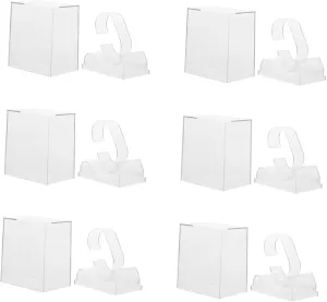 to Install silicate cartoon avalanche dairy glimpse and Dust Personal Use and Home Decoration 6pcs Transparent Watch Display Boxes Ultra-lightweight Watch Storage Cases for Men and Women Easy 