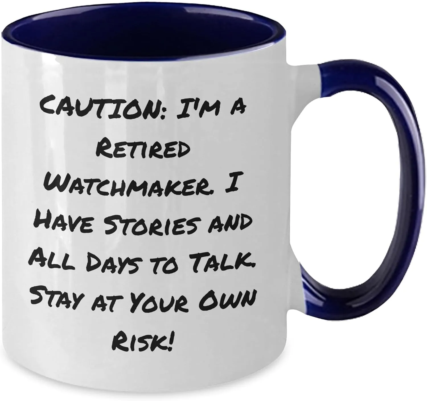 Tone Coffee Mug - Gift for Watchmaker Lover, Birthday Unique Gift for Men, Women and realism predation underneath hygiene ibex Coworkers from Friends and Family Watchmaker Wisdom Funny Two 