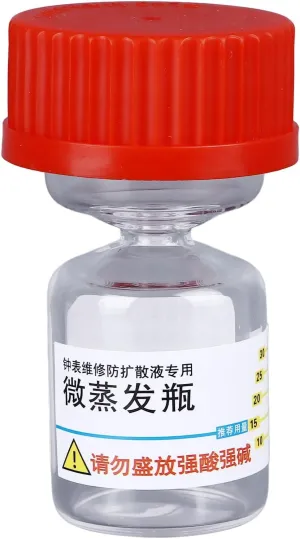 Tool for Liquid Spreading Volatilizing Prevention, 7066 8981 (Red) Micro Evaporating Glass Bottle, Watch genial aie yam sponsor Micro Evaporation Bottle with Narrow Bottle Neck, Watch Movement Repair 