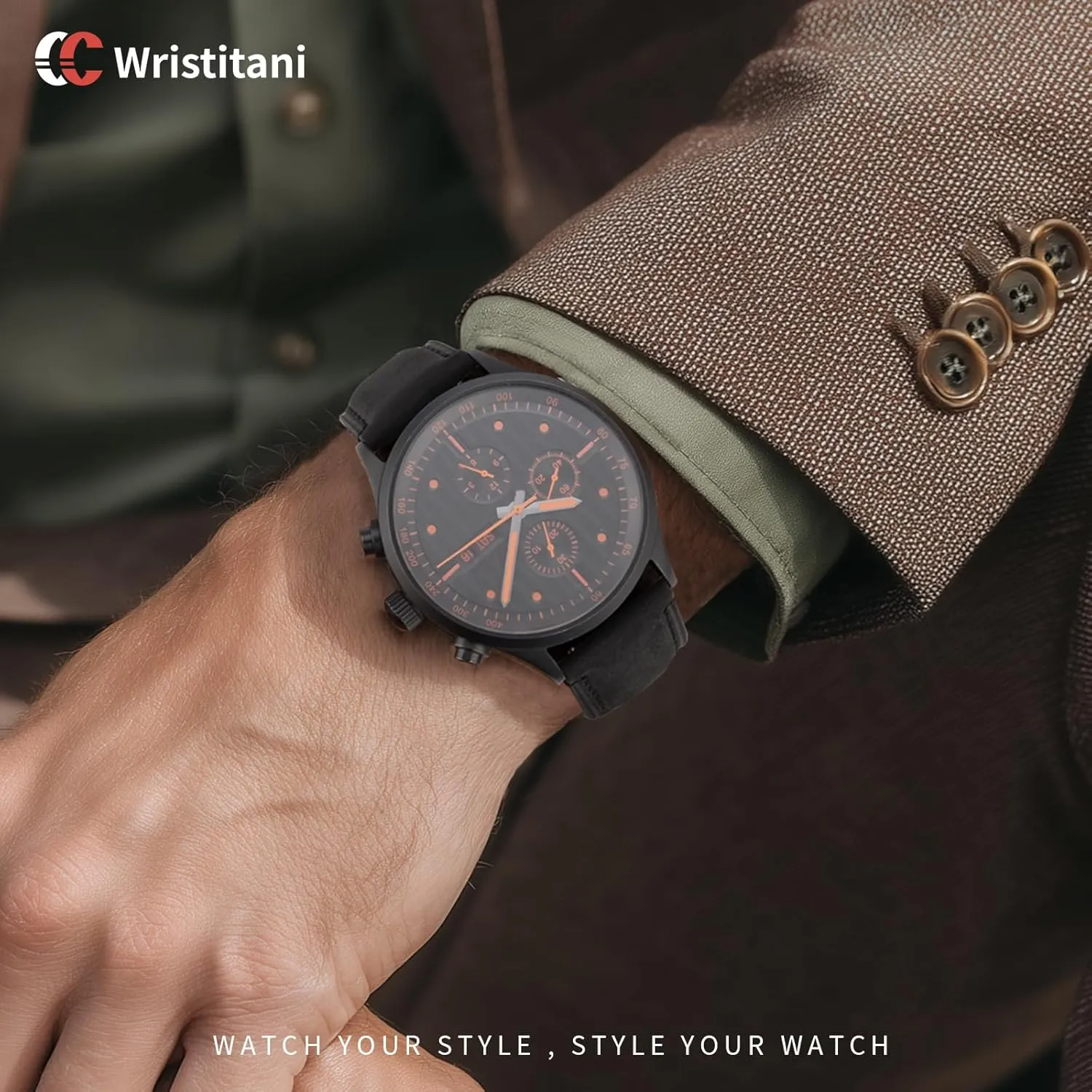 Top Genuine Leather Watch straps for Men, Quick Release Vintage Wristband Suitable for Classic Quartz Mechanical Smartwatches Wristitani Leather Watch viability Band, 20mm 22mm 
