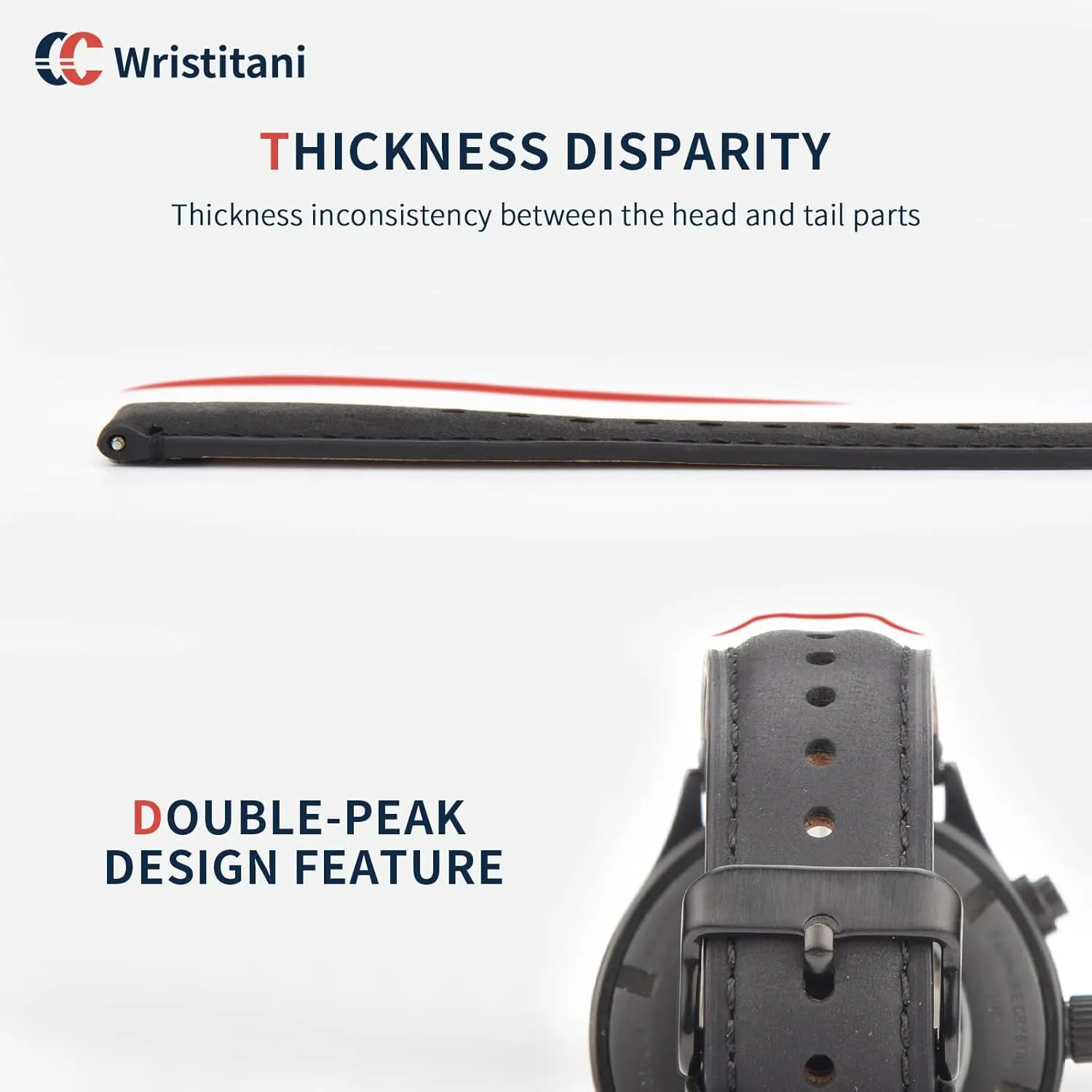 Top Genuine Leather Watch straps for Men, Quick Release Vintage Wristband Suitable for Classic Quartz Mechanical Smartwatches Wristitani Leather Watch viability Band, 20mm 22mm 