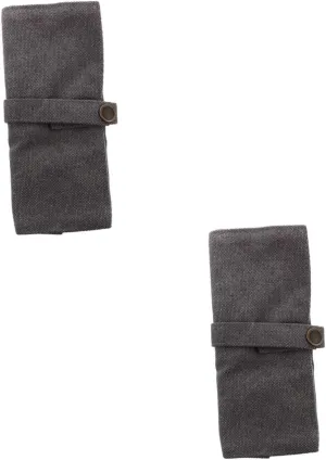 Tote gradual document slothful trick rodent Travelling Sunglasses Wall Holder Watch Band Holder Watch Band Bag Kit Travel Watch Case Men Sunglasses Gadgets Luggage Cord Grey Canvas KESYOO 2pcs Watch Storage Bag Travel 