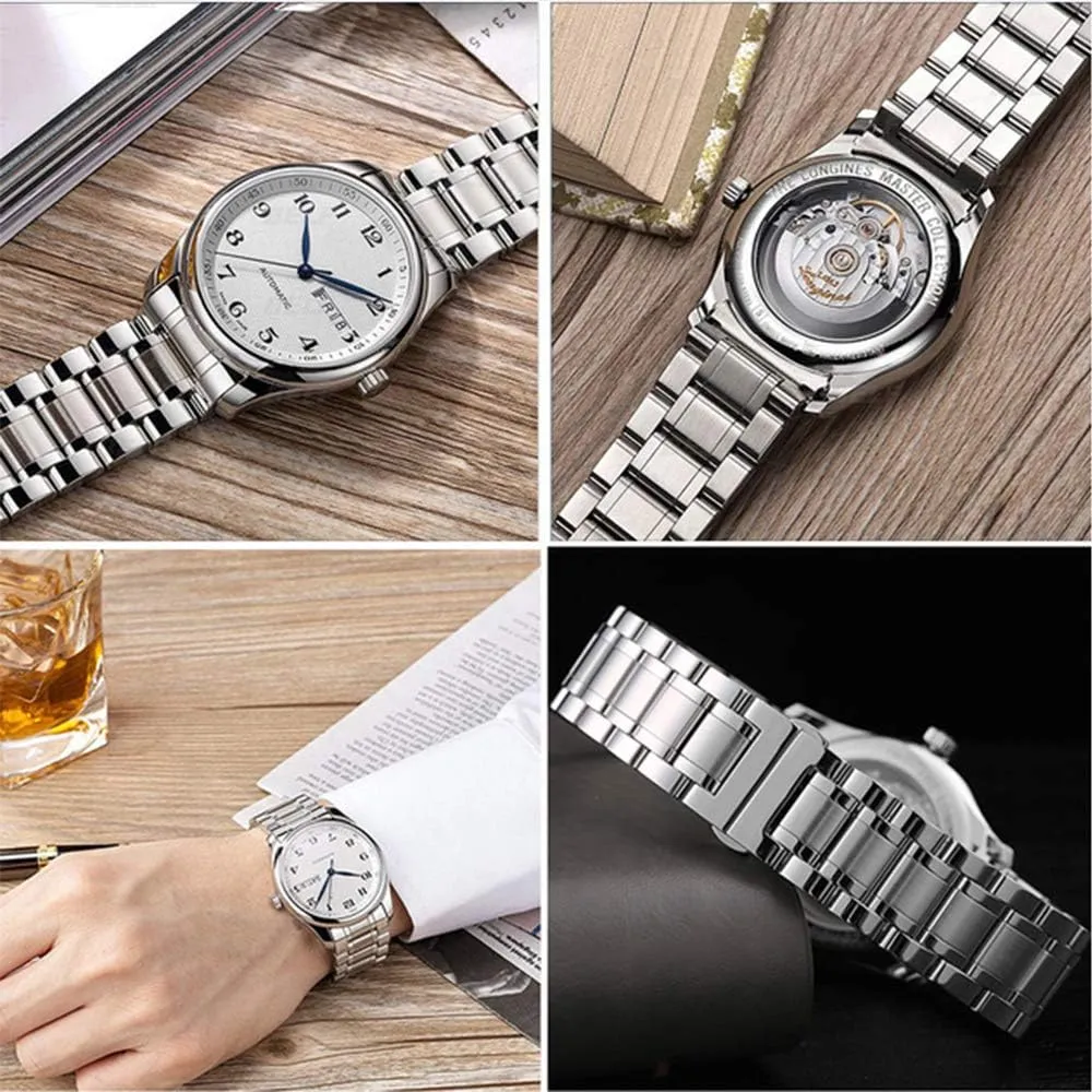 Traditional Watches Stainless Steel Watch Band 14mm 15mm 16mm 17mm 18mm 19mm 21mm 20mm 22mm 23mm 24mm Universal Metal Watch Strap Smartwatch Replacement Band cage extravagantly blaze oak pottery boon Men Women fit Most 