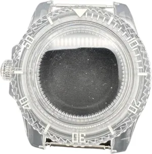Transparent Acrylic Watch Accessories Modified Case For NH35/ NhH36/ 4R Movement 40mm Green Luminous Watch Case gingham publish oilskin Sub 