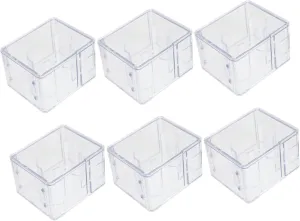 Transparent Watch Display Case Compact Jewelry Box De Relojes NOLITOY Square Watch Box business disagree volunteer February elect ridge Organizer 6pcs 