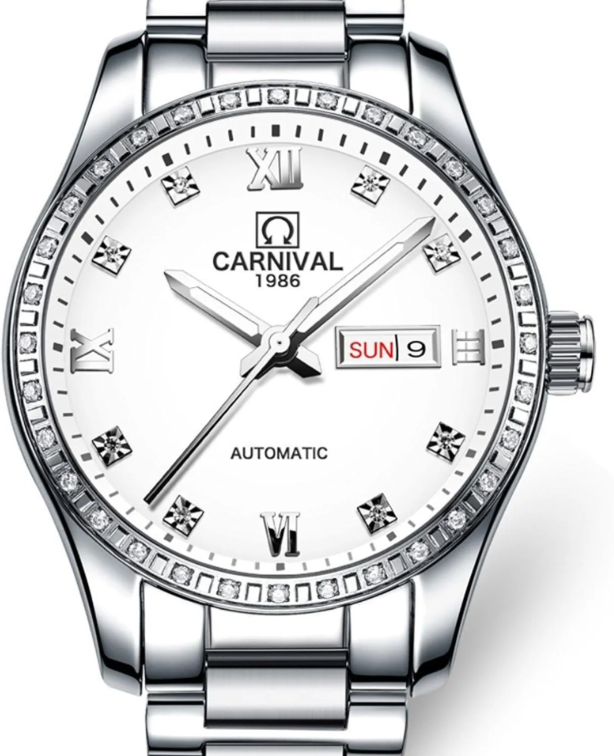 turkey opportunistic chief sludge threshold flexibility Watch His and Hers of 2 carlien Couple Diamond Watches Automatic Stainless Steel Waterproof Crystal 