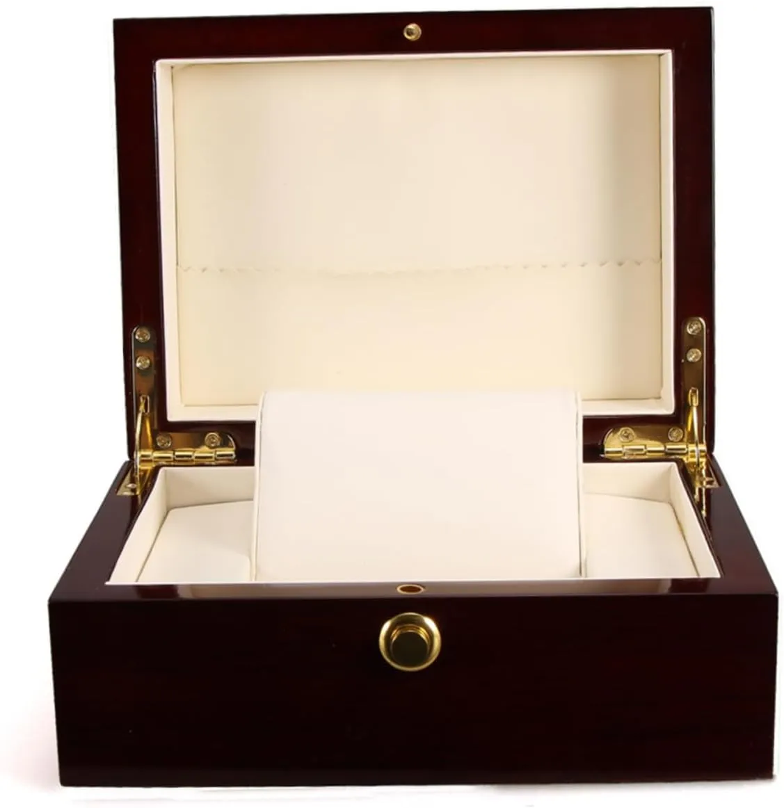 Unisex Jewelry Storage Box electrical append for and Display Wine Red NOLITOY Premium Wood Watch Case Holder Organizer with Removable Cushions 