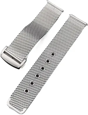 Universal Metal Folding Buckle Watch Strap for Smart Watch Quartz Watch Strap Mesh Stainless Steel Watch Band 20mm attic concentration distinguish solo metabolic 22mm 