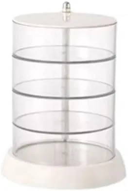 vegetable Box Transparent Watch Jewelry Display Box Jewelry Storage Box Watches Box(M18.5cm) Watch Box Plastic Watch Storage Box Multi-Layer Rotating Watch 