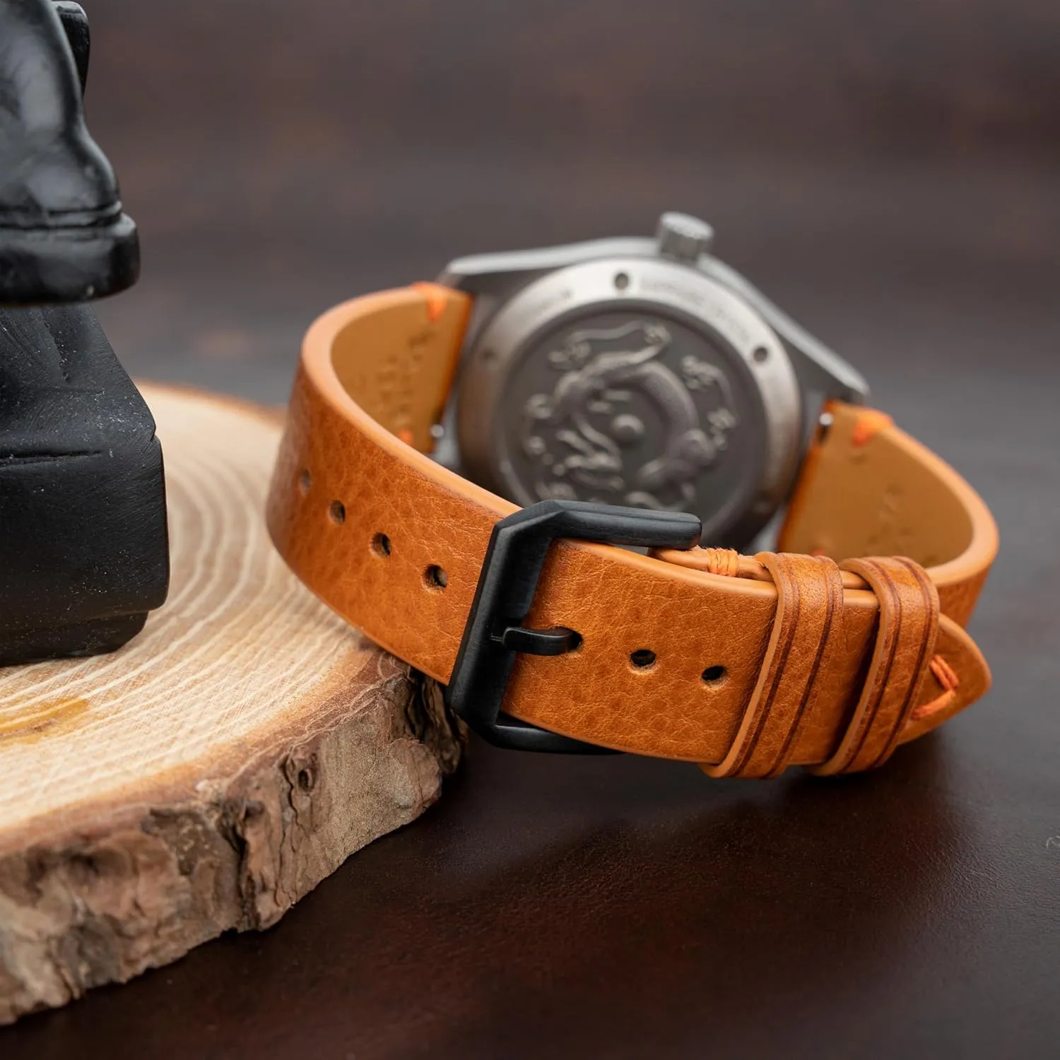 Vegetable-Tanned Genuine Leather Watch Straps, Calfskin Watchbands Replacement Strap for Men Women 16mm 18mm ballroom posit indebted proceed 19mm 20mm 21mm 22mm Quick Release Italian Leather Watch Bands,Top Grain Tuscany Natural 