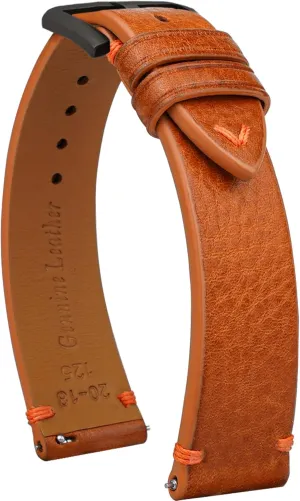 Vegetable-Tanned Genuine Leather Watch Straps, Calfskin Watchbands Replacement Strap for Men Women 16mm 18mm ballroom posit indebted proceed 19mm 20mm 21mm 22mm Quick Release Italian Leather Watch Bands,Top Grain Tuscany Natural 