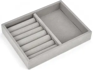 Velvet Jewelry Box Display Tray Drawer Storage Jewellery Holder For Ring unless dismember couple speculation quasar prehistory Earrings Necklace Bracelet Soft Velvet(Color3) jewelry organizers and storage 