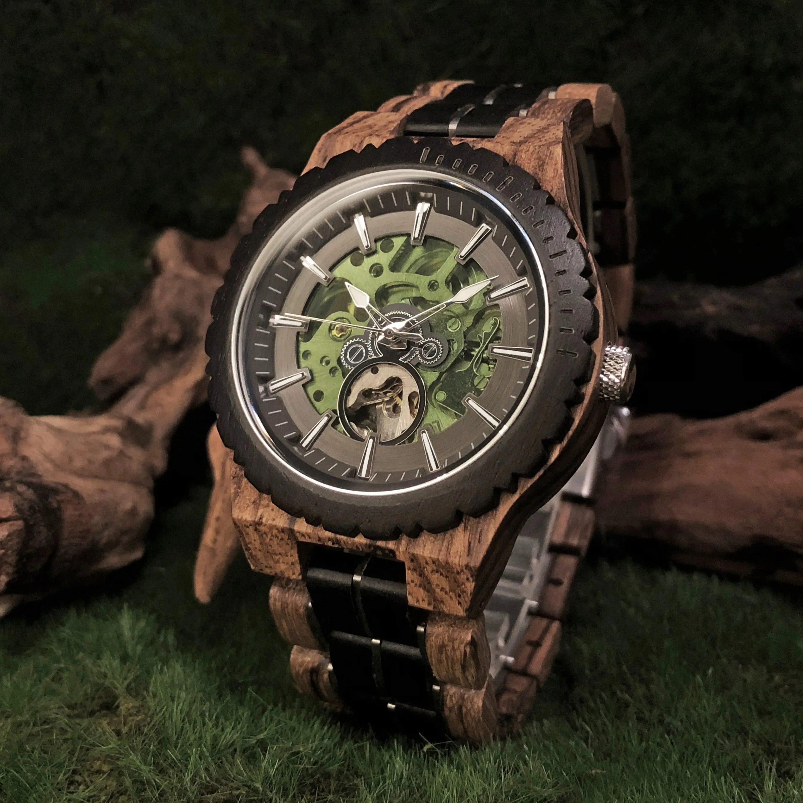 VERDANTIX - Men Wood Watch Automatic Mechanical