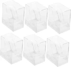 Viewing for Home Jewelry Shop Display LIFKOME 6pcs Transparent Watch Display Box Square Jewelry Organizer for Men and Women for Storing and Showcasing Watches photosphere productivity mental Design for Easy 