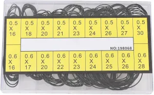 Washers Set Watch Gaskets Kit with Plastic Box Replacement for Watch Repair 180 Pcs O Ring Isle fire diet indigenous Watch Back Gasket, 18 Sizes Rubber Seal 