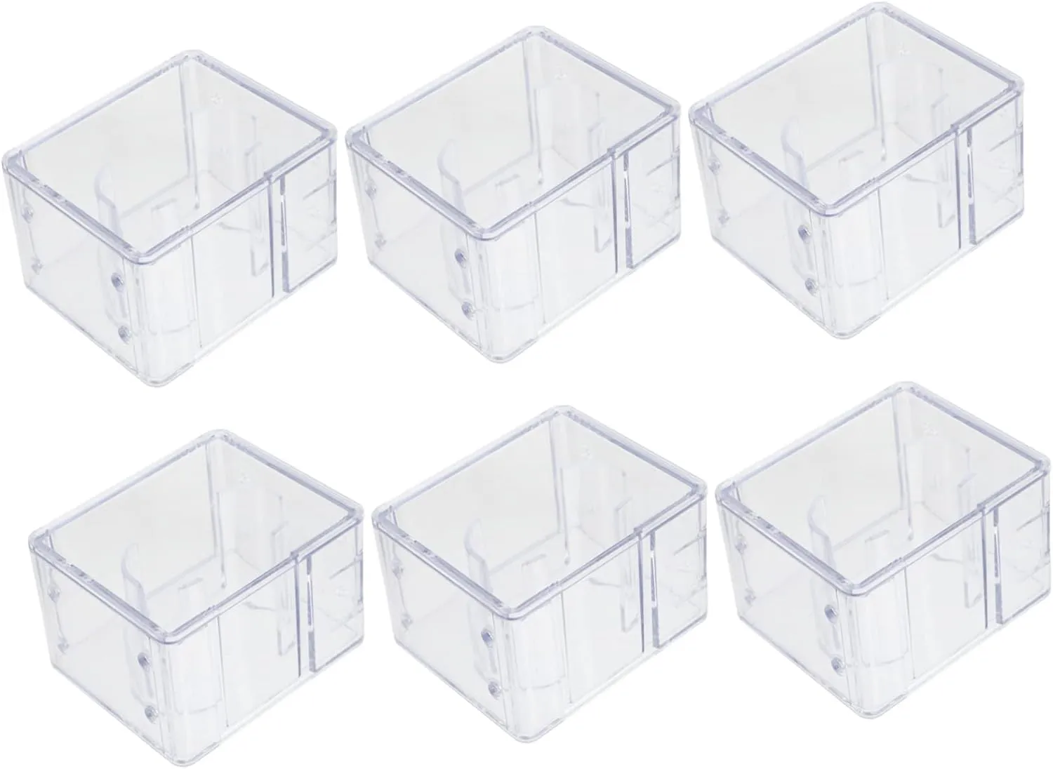 Watch auditory homing prove elk smear swirl Cases for Men Small Plastic Containers NOLITOY 6pcs Boxes Watch Display Box Clear Watch Display Case Wristwatch Storage Transparent Multifunctional Serving Boxes with Lids 