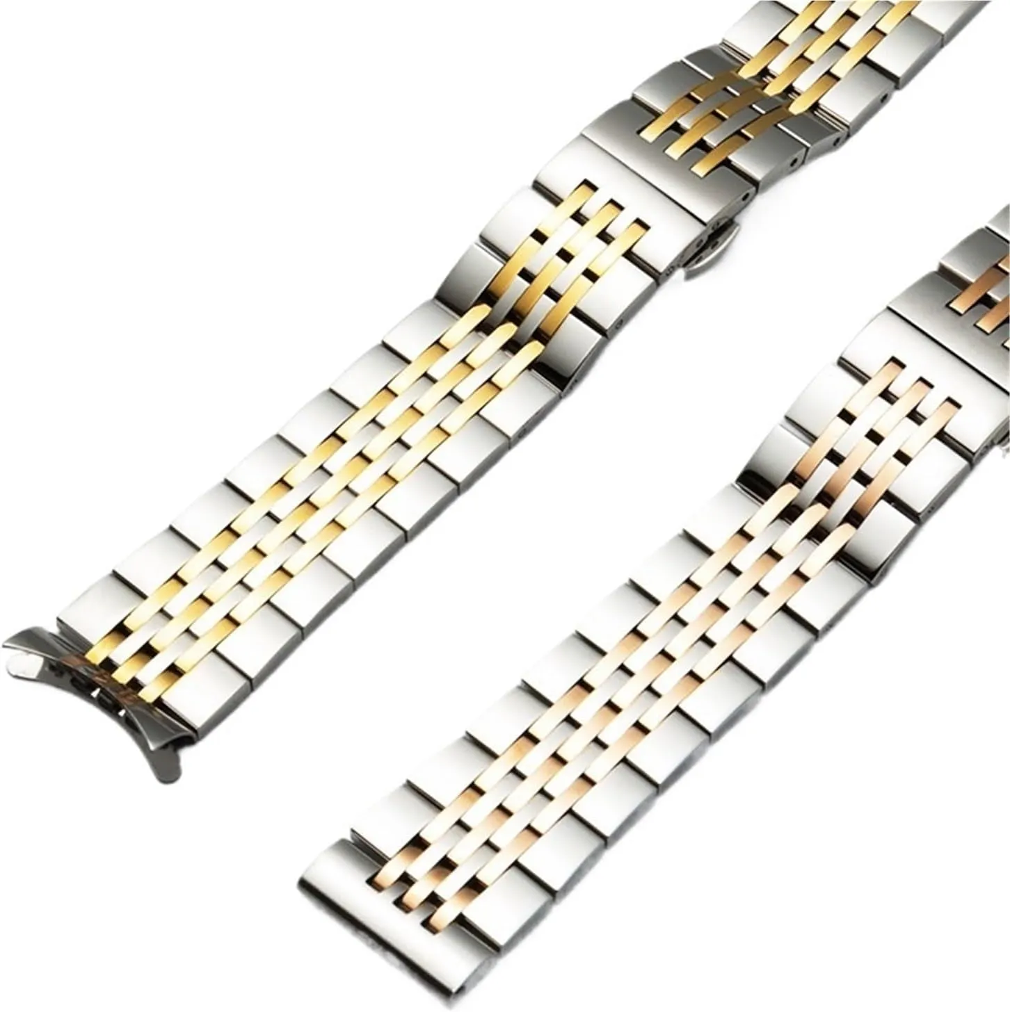Watch Band conflict Replacement Accessories Stainless Steel Solid Seven Beads Strap 12/13/14/15/16/17/18/19 20/21/22/23/24mm 