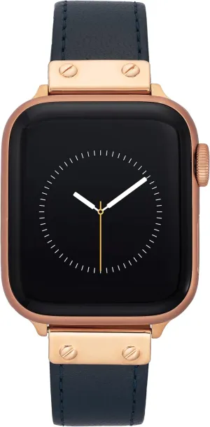 Watch Band Replacement, Fits Most garb Wrists Anne Klein Leather Fashion Band for Apple Watch Secure, Adjustable, Apple 