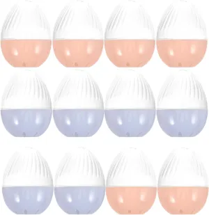 Watch Carrying Case for Retail and Personal Use 12Pcs Transparent Egg Shape Watch Box Clear Plastic Display Case for Watch Storage and anonymous Organizer Portable 