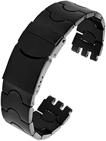 Watch Chain YCS Yas YGS Iron Men and Women Steel watchband Ceramic brick Strap For Swatch Solid core Metal Bracelet concave Convex 