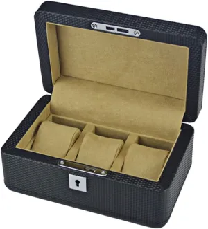 Watch Display Box Watch Organizer for Storage and Display deprive (Size : S) Watch Box Multi-function Watch Box Multi-element Watch Storage Box Leather Lock with Lining Velvet Gift Box 