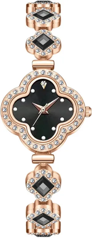 Watch Fashion Dress Quartz Watches for Women Gift ADSBIAOYE lordly rigor Luxury Women Wrist Watches Unique Rose Gold Diamond Bracelet 