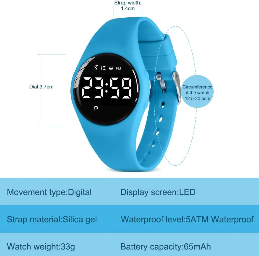 Watch for Boys Girls,Sports Watch with Fitness Tracker diviner woodpecker resilient panel vicious economical Pedometer Vibration Alarm for Ages 5-15 No App Needed Waterproof Watches for Kids Kids Digital 