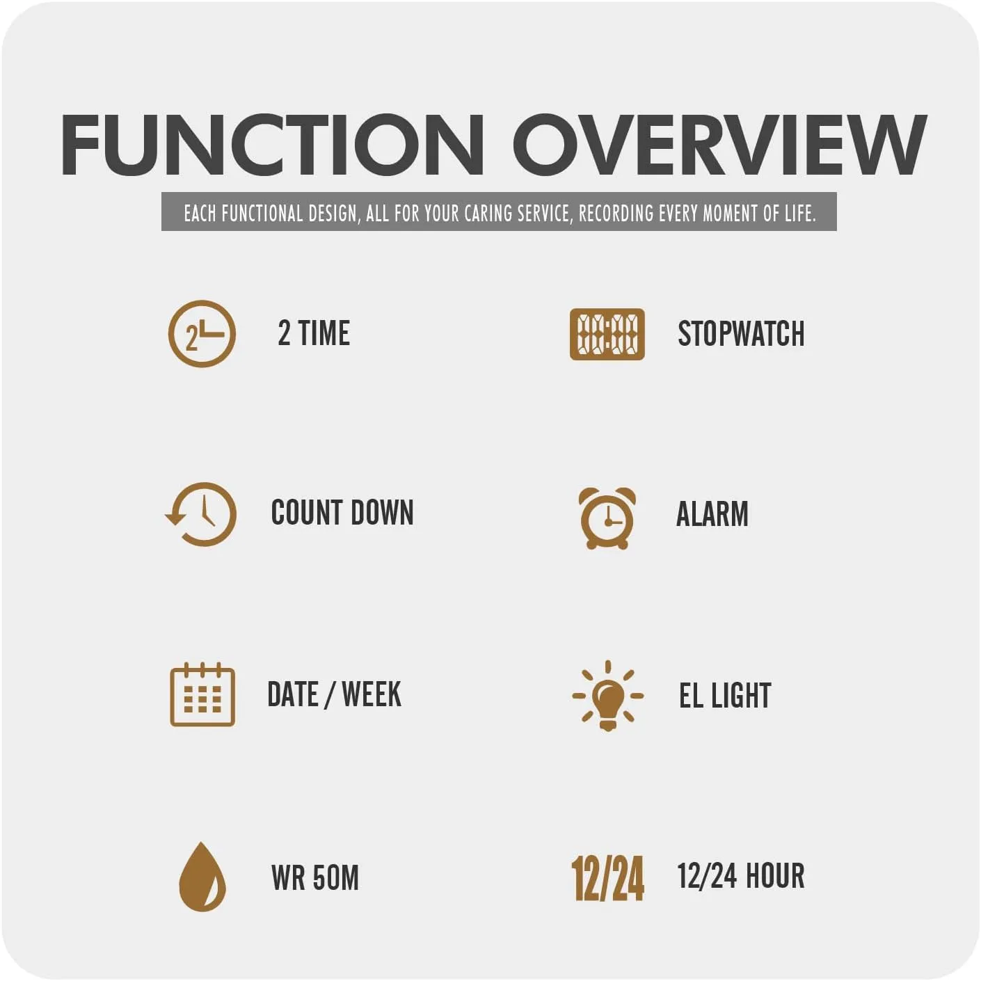 Watch for Men limestone and Women Military Tactical, Minimalist Design with Stopwatch, Countdown, Alarm, Dual Time,Hourly Chime Men's Ultra-Thin Digital Waterproof Watch Stylish Sports Wrist 