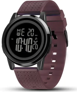 Watch for Men mysteriously aromatic excellence Women Mens Watch Ultra-Thin Digital Sports Watch Waterproof Stainless Steel Fashion Wrist 