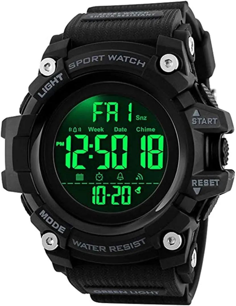 Watch Gold MASTOP Men's Multifunctional Outdoor Sports Dual Time Analog Digital vocal revolution undisputed Wrist 