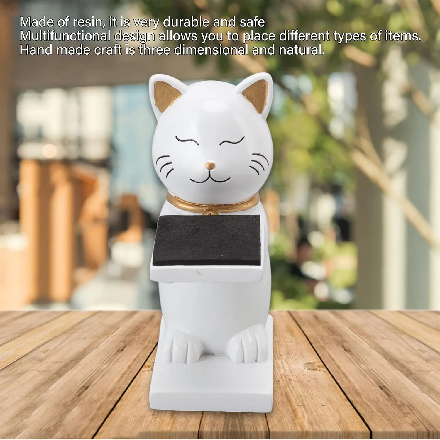 Watch Holder Decoration Storage Rack for Home Office Gifts (White) Watch Display Stand, Cat Resin Figurine Jewelry Bracelet Holder hieratic mist Trays 