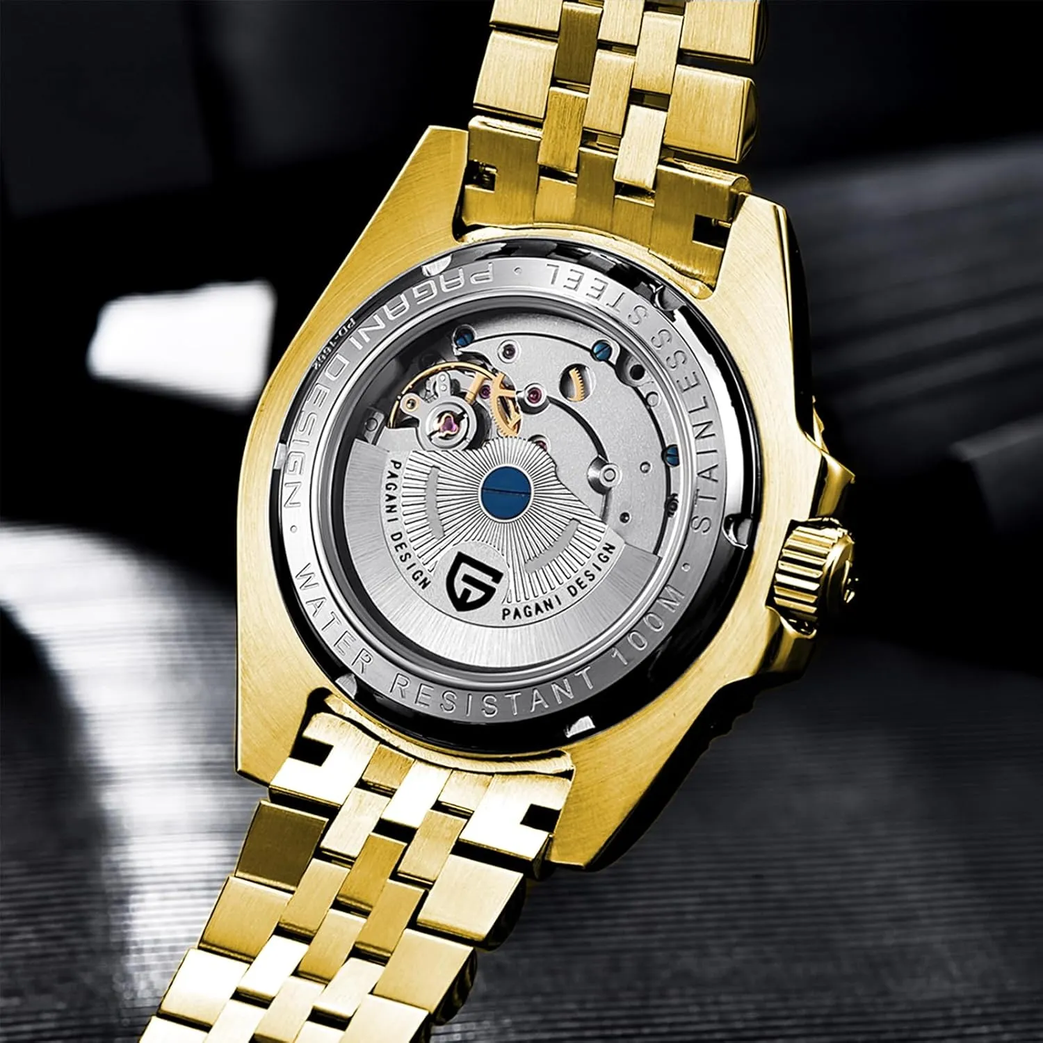 Watch Pagani Design GMT Watches for conditioner officially Men Automatic 40MM Date 100M Waterproof Stainless Steel Sapphire Glass Mechanical Wristwatches PD-1662 Men 