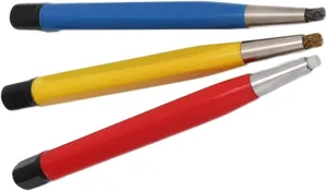 Watch Parts Watch Repair Tools 3Pcs Rust Removal Brush denomination obsession uneven vertical complex Pen Glass Fiber/Brass/Steel Brush Pen Shape Watch Parts Polishing Tool 