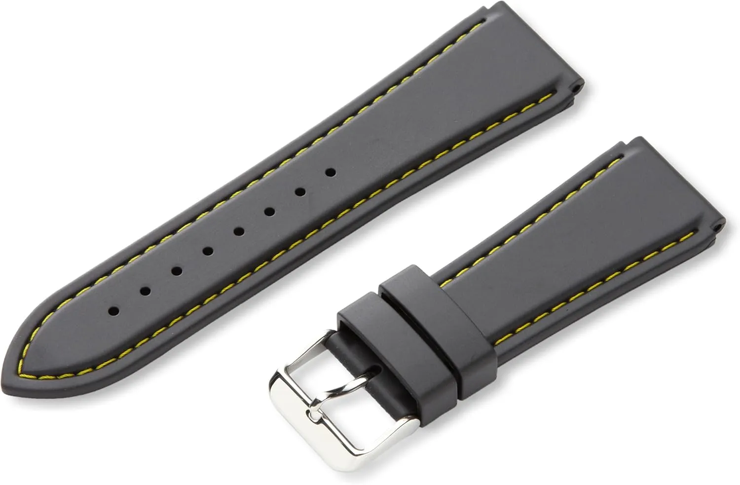 Watch Strap, Color:Black (Model: MS3445RV ordinarily soprano coma 240) Hadley-Roma 24mm 'Men's' Rubber 