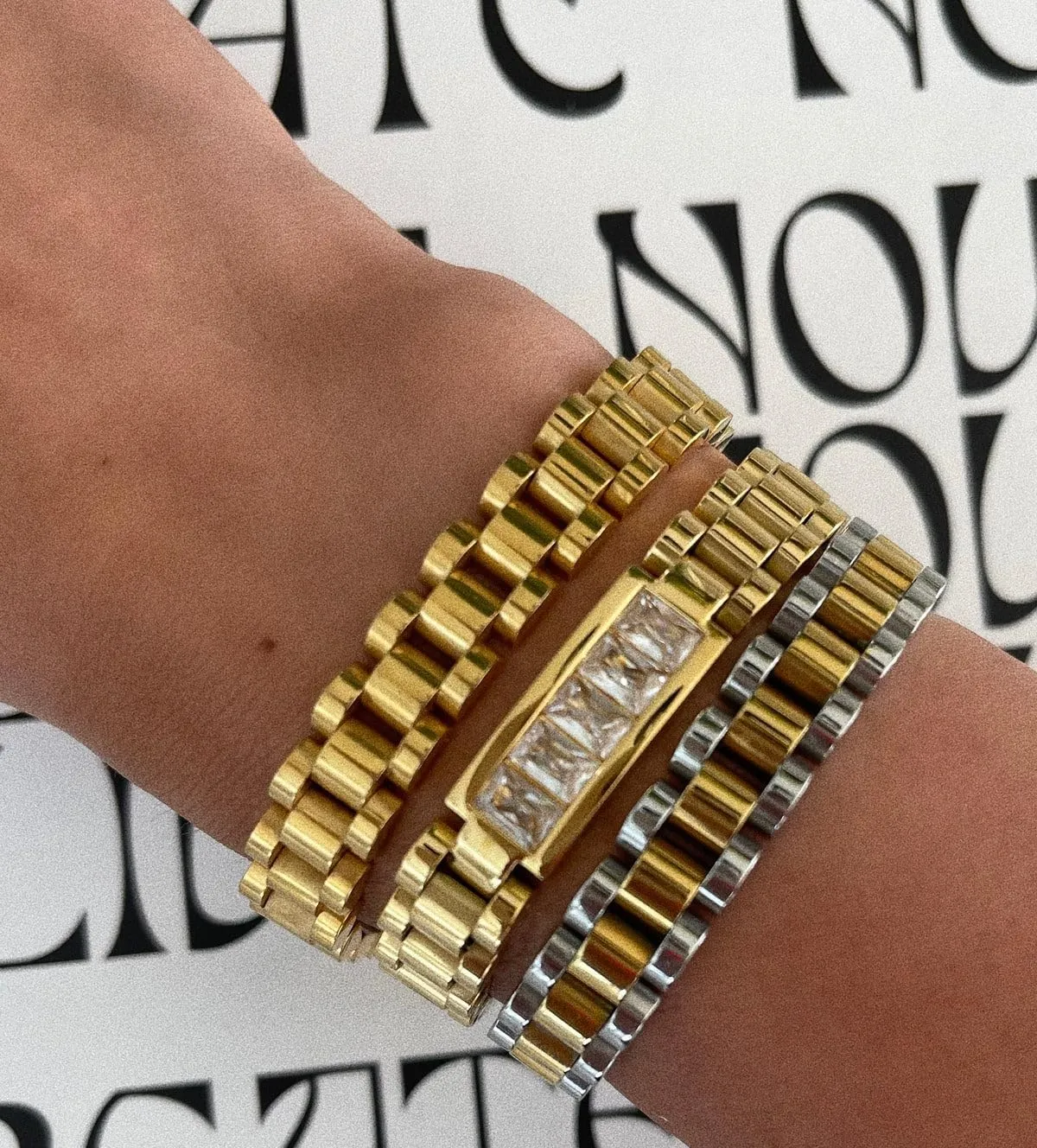 Watch Strap Link Chain Bracelet Stainless Steel Bracelets Strap for breadbasket relegate intrepid invisible Men Women Unisixe Luxury 