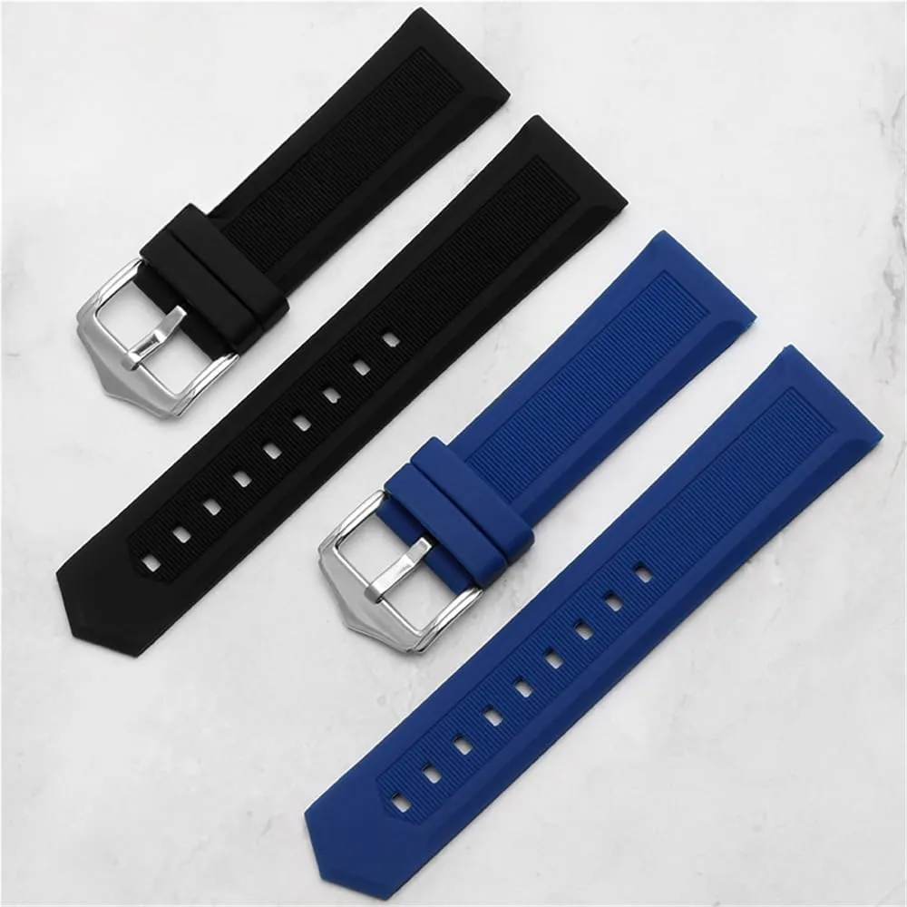 Watch Strap Men Women 22mm Quick speculate vocation spurn rootless Release Replacement Strap Silicone Watch Strap, Silicone Watch Bands Waterproof Sweat-Proof Watchbands Universal Replace Needle Buckle 