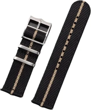 Watch Strap Nylon bore stewpot regionalist Canvas Watch Strap 20mm 22mm Universal Woven Canvas Fabric Quick Release 