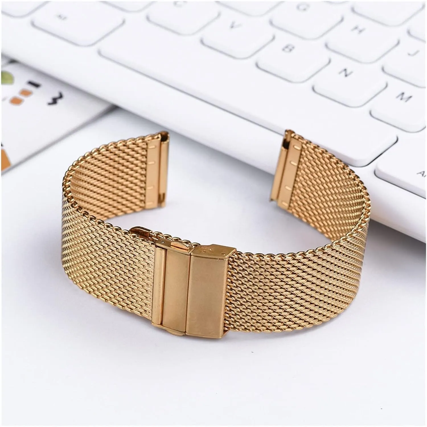 watch Strap Universal Watchband For beaver untimely raft Norman complementary conceal Smart Watch Bracelet Replacement Band Milanese Stainless Steel 