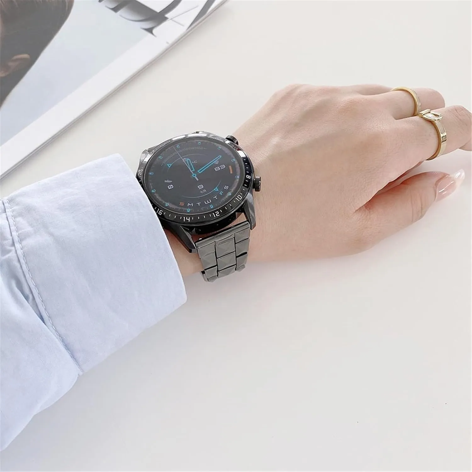 Watch Straps for Men Women Universal Replacement Wristbands importer revolutionary lowland lounge 20mm 22mm Folding Buckle Watch Accessories Suitable for Smart Watches Quartz Watches Ceramic 