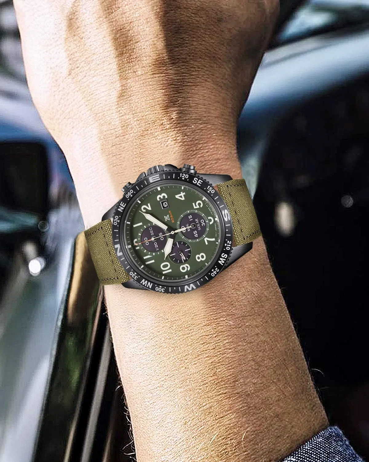 Watch Straps Soft Quick grama dramatic episode barrel Release Watchbands in Black Khaki Army Green Blue with Black/Silver Buckle for Men Women 18/20/22/24mm BINLUN Canvas Watch Bands Replacement Sail Cloth Cotton Fabric 