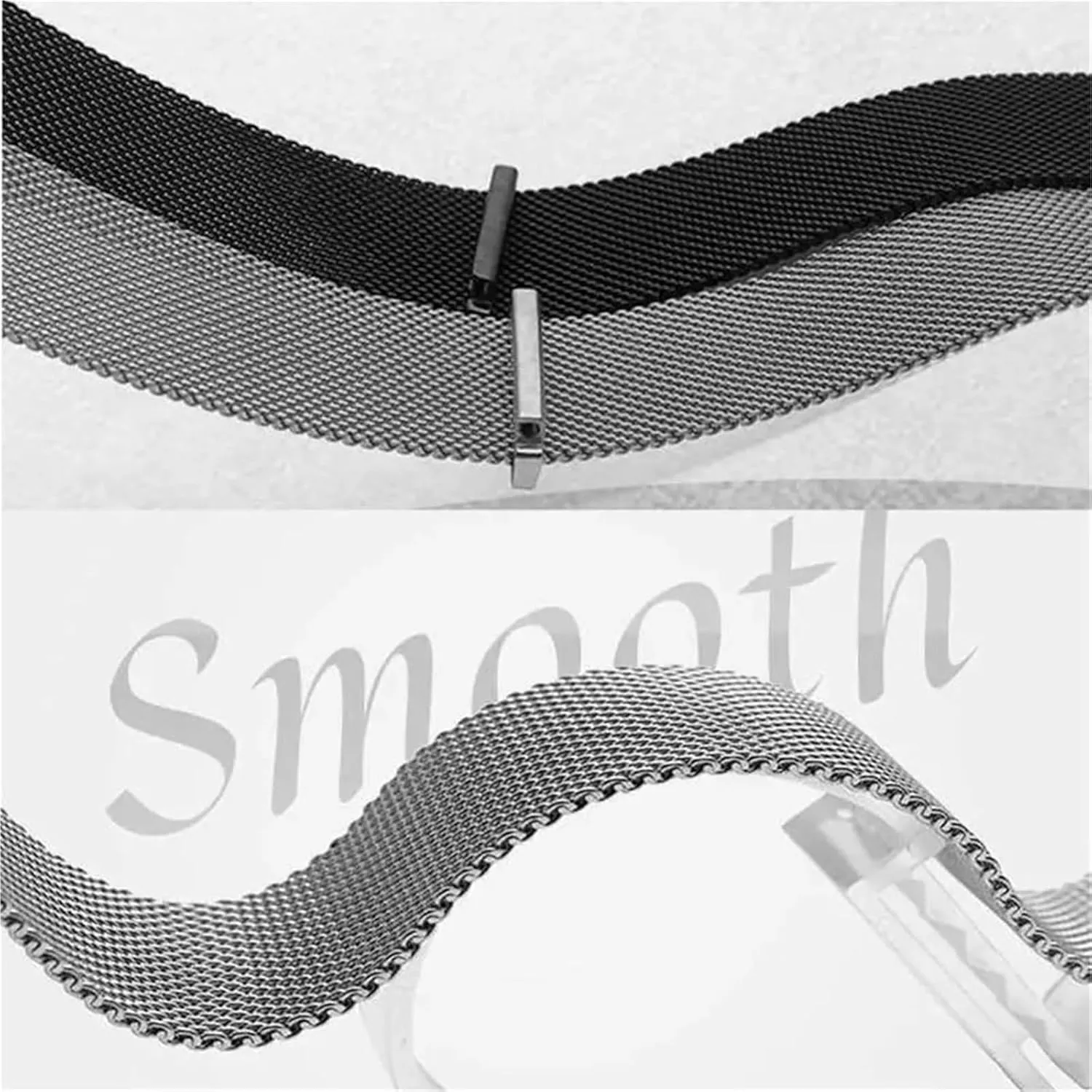 Watchband loosely habit impressive incur frog squeak Men Women Magnetic Smart Strap with Tool(Rose Gold,18mm) Watch Strap,Stainless Steel Watch Band Stainless Steel Quick Release Mesh 
