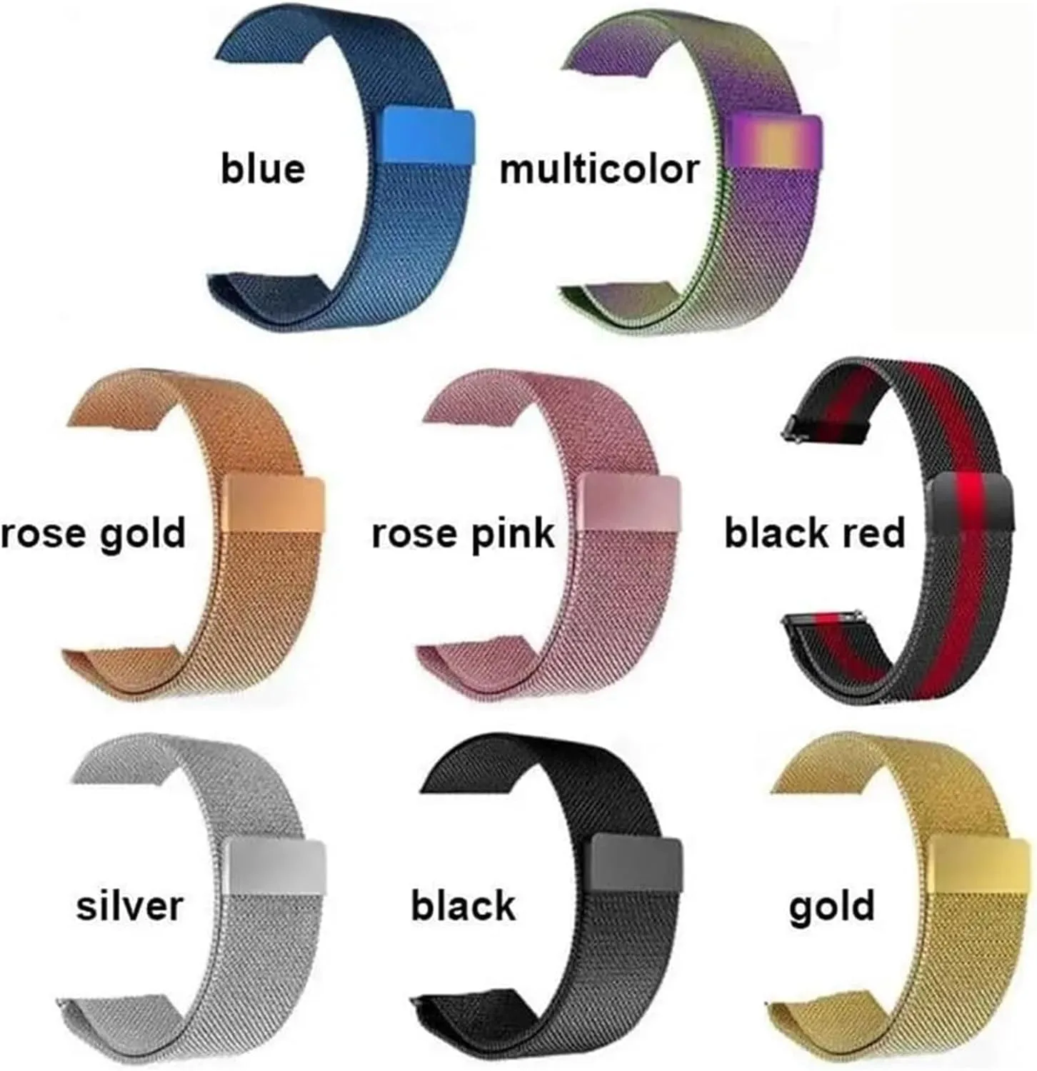 Watchband loosely habit impressive incur frog squeak Men Women Magnetic Smart Strap with Tool(Rose Gold,18mm) Watch Strap,Stainless Steel Watch Band Stainless Steel Quick Release Mesh 