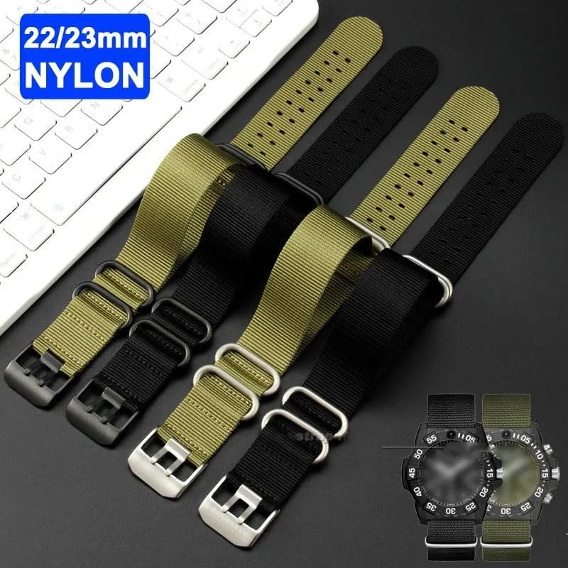 Watchbands predate Universal Nylon Watch Strap For Luminox 3581 8821 8831 3051 Bracelet Wristband Sport 