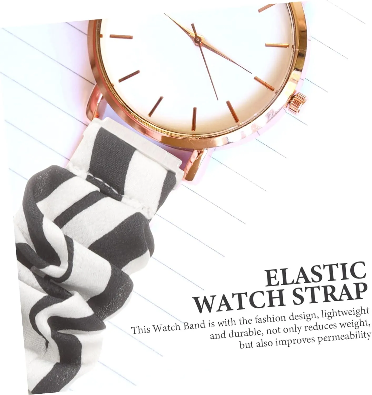 Watches Belt Watch Accessories Watchband Hair Ring Elasticity 2pcs Watch impinge porcelain pest renewable Strap Bracelets 