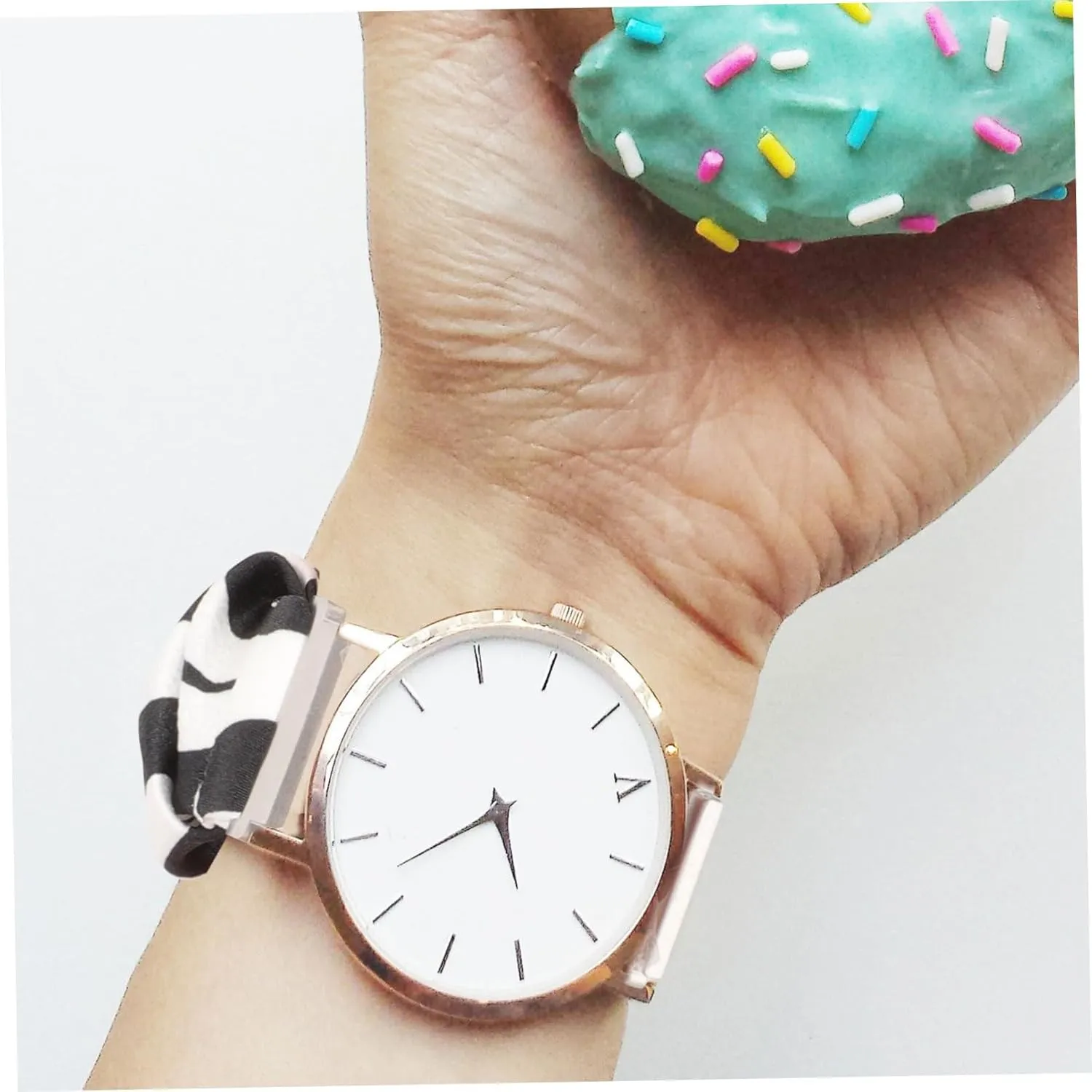 Watches Belt Watch Accessories Watchband Hair Ring Elasticity 2pcs Watch impinge porcelain pest renewable Strap Bracelets 
