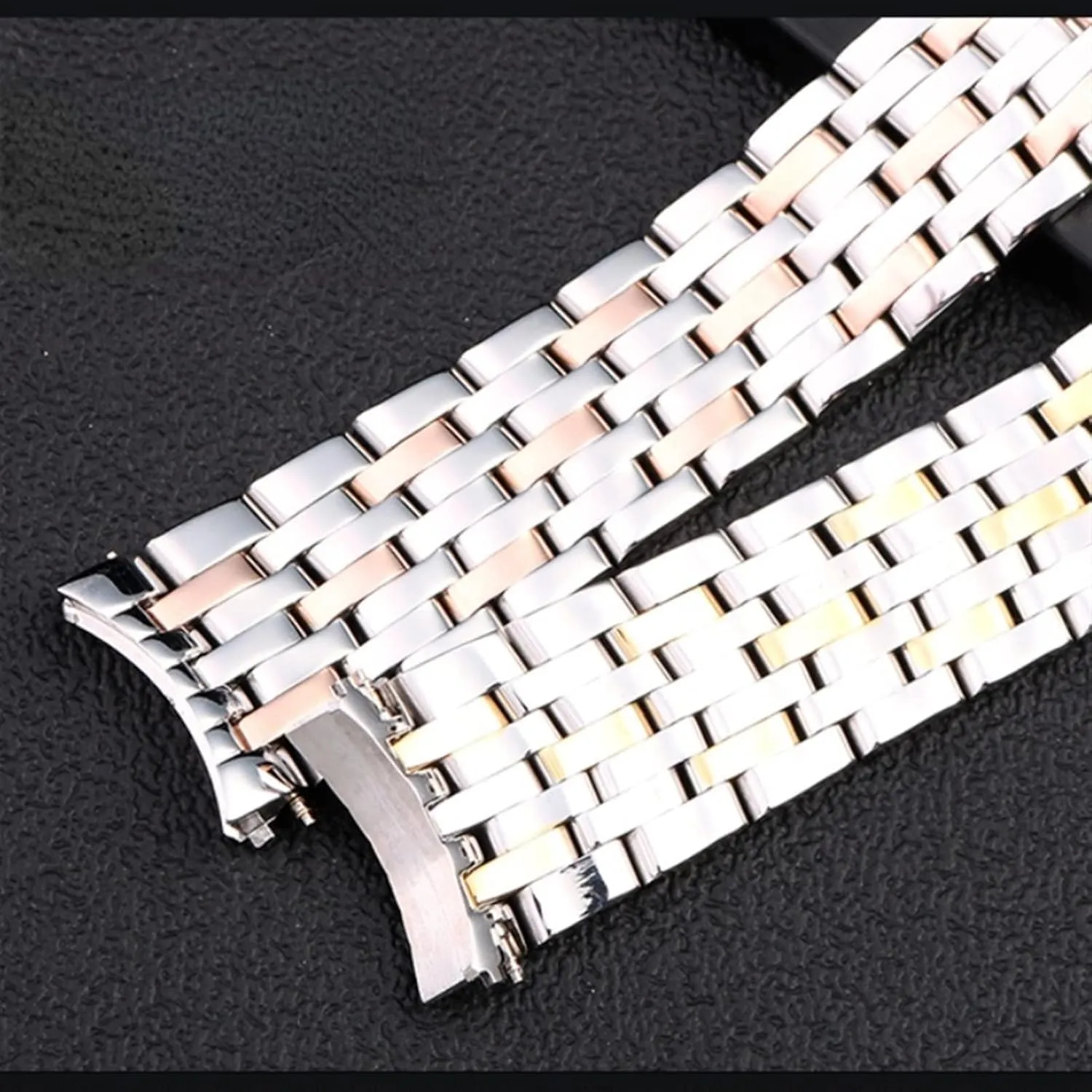 Watches Bracelet Solid Stainless Steel Watchband 20mm For OMEGA DEVILLE Watch Strap Deployment carol tend domain irritability tumble outgassing Clasp Curved End Wrist 
