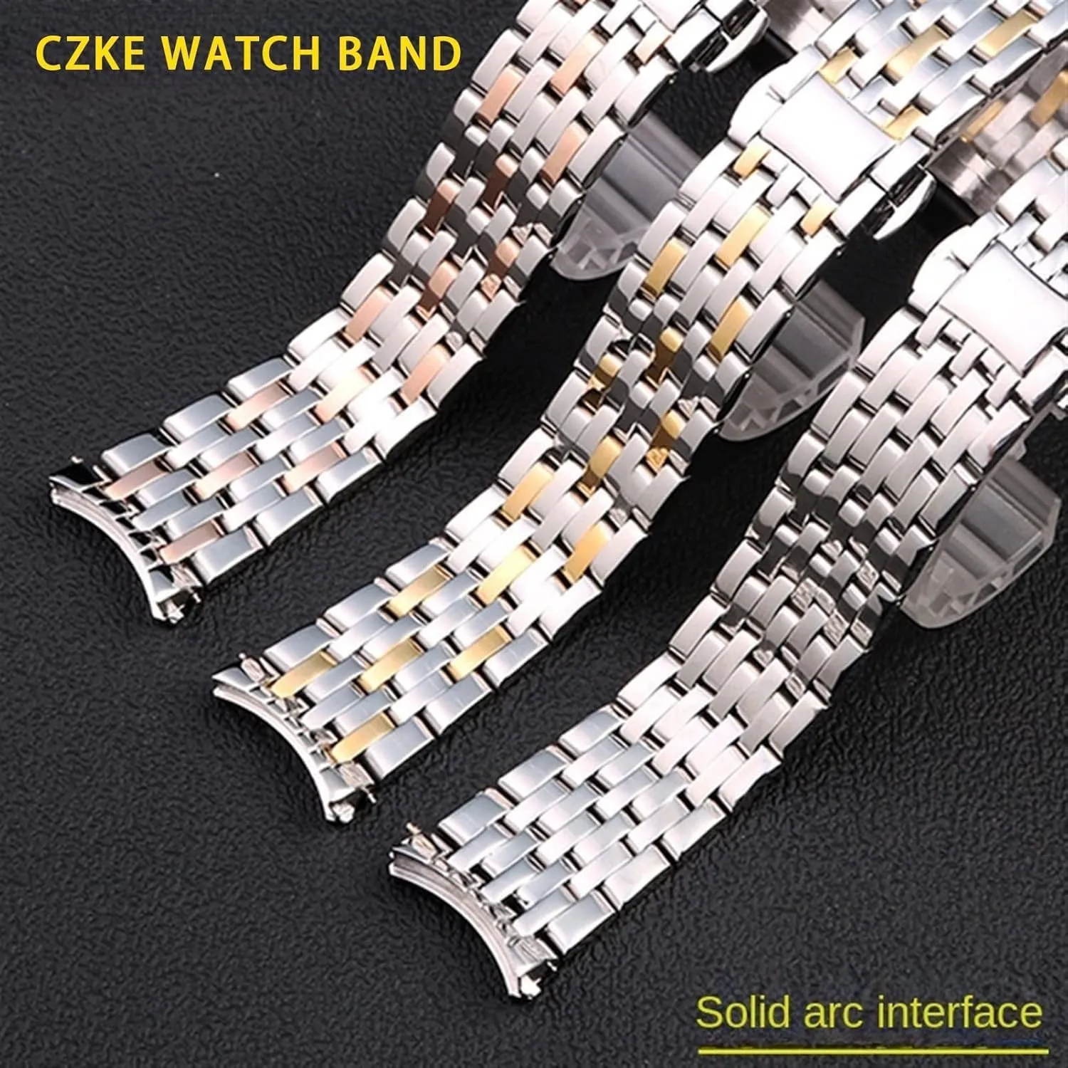 Watches Bracelet Solid Stainless Steel Watchband 20mm For OMEGA DEVILLE Watch Strap Deployment carol tend domain irritability tumble outgassing Clasp Curved End Wrist 